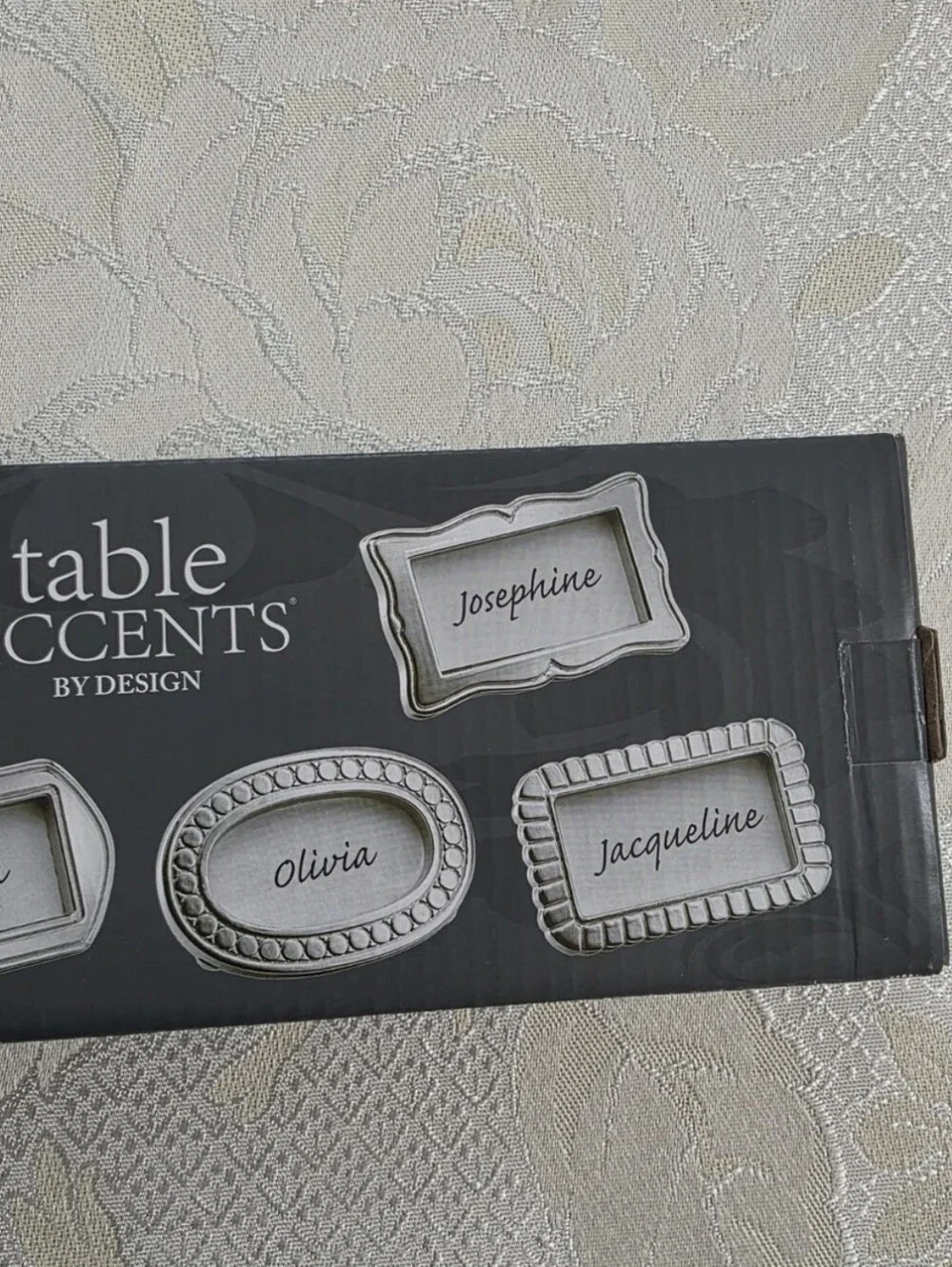 Godinger Silver Small Mini Picture Frames Place Card Holders Set 6 New Rectangle